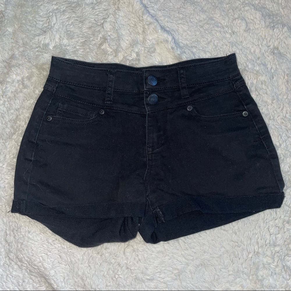Black Aeropostale High Waisted Shorty